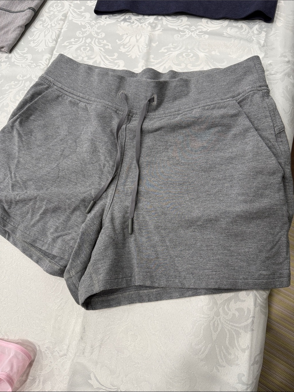 lululemon athletica Gray Drawstring Athletic Shorts